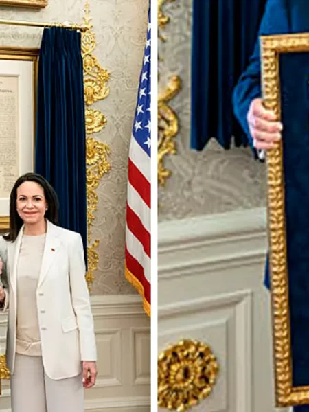 La Polémica Tras el Gesto de María Corina Machado hacia Donald Trump