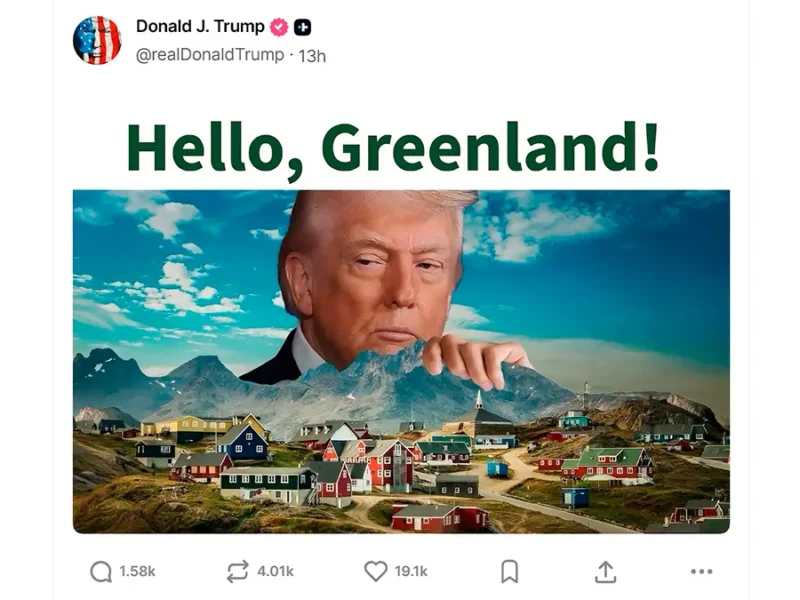 Trump Vuelve a Encender la Polémica con Groenlandia y Reabre una Disputa que Sacude al Ártico